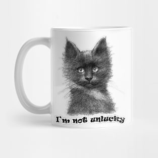 I'm Not Unlucky - Black Kitten sk0135 Mug